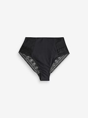 B by Ted Baker Charcoal Grey Fleuri Imprimé Taille haute Shaping Knickers 2 Lot - Image 11 de 12