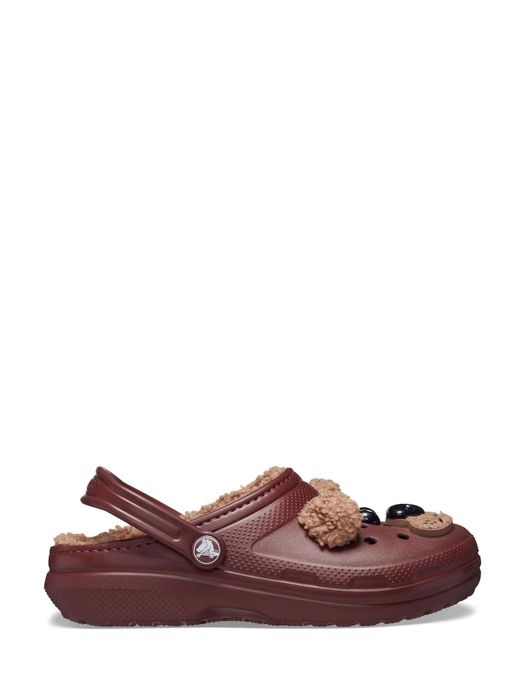 Crocs Brown Classic Kids Fun Lab Bear Slippers - Image 8 of 8