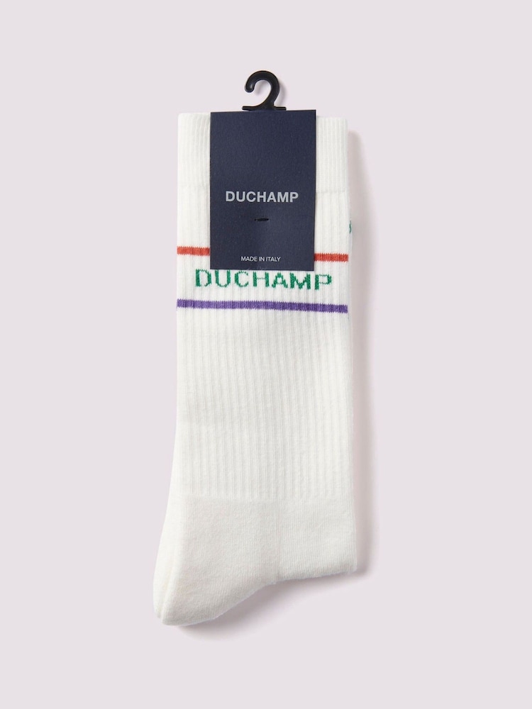 Белый - Мужские спортивные носки Duchamp - Image 2 of 3