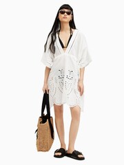 AllSaints White 100% Cotton Avalon Dresses - Image 1 of 6