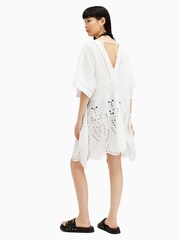 AllSaints White 100% Cotton Avalon Dresses - Image 5 of 6