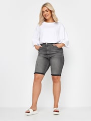 Yours Curve Cat Scratch Denim-Shorts - Bild 2 von 5