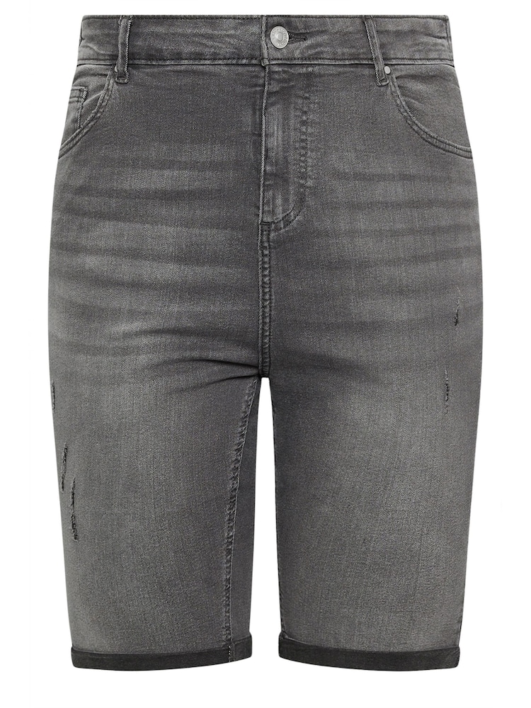 Yours Curve Cat Scratch Denim-Shorts - Bild 5 von 5