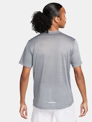 Nike Grey Dri-FIT Miler Running T-Shirt - Image 2 of 5