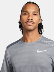 Nike Grey Dri-FIT Miler Running T-Shirt - Image 3 of 5