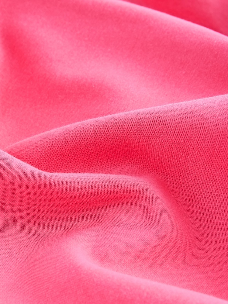 Bright Pink Christmas Santa Baby Bow Graphic Crew Neck Sweatshirt - Image 7 of 7