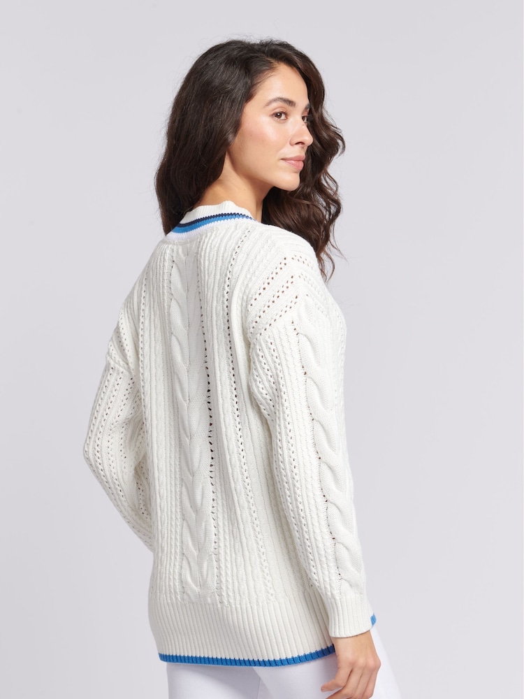U.S. Polo Assn. White Cricket Womens Jumper - Image 2 of 8