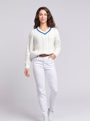 U.S. Polo Assn. White Cricket Womens Jumper - Image 3 of 8