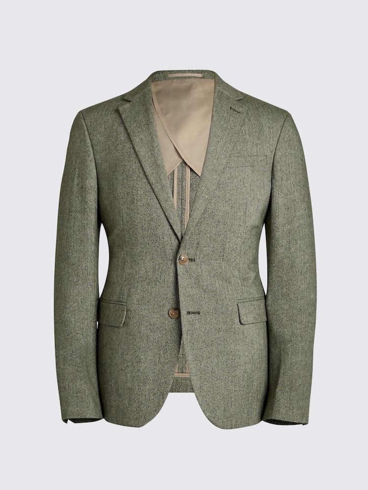 Chaqueta de traje entallada de tweed con diseño de espiga de MOSS - Imagen 10 de 10 Chaqueta de traje entallada de tweed con diseño de espiga de MOSS - Imagen 10 de 10