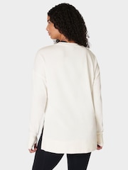 Sweaty Betty Lily White After Class Longline Sweatshirt - Image 2 of 7
