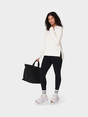 Sweaty Betty Lily White After Class Longline Sweatshirt - Image 4 of 7