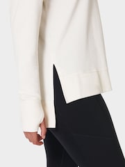 Sweaty Betty Lily White After Class Longline Sweatshirt - Image 5 of 7