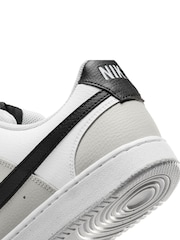 Nike Grey/White Court Vision Low Trainers - Image 10 of 10