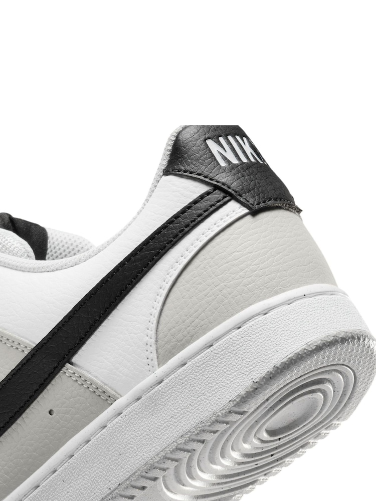 Nike Grey/White Court Vision Low Trainers - Image 10 of 10