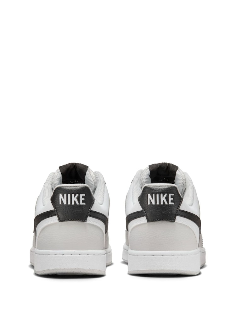 Nike Grey/White Court Vision Low Trainers - Image 5 of 8