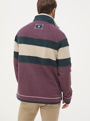 FatFace Airlie Dark Red Panel Sweatshirt - Image 3 of 7