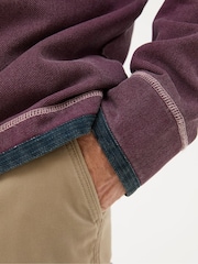 FatFace Airlie Dark Red Panel Sweatshirt - Image 5 of 7