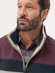FatFace Airlie Dark Red Panel Sweatshirt - Image 6 of 7