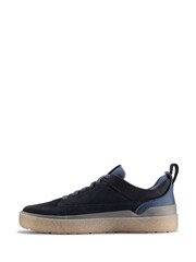 Clarks Blue Suede Somerset Lace Shoes - Image 2 of 4