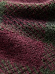 Burgundy Red Patterned Button Through Knitted Cardigan Jacket - Image 9 of 9