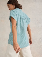 White Stuff Green Ellie Organic Cotton Shirt - Image 2 of 7