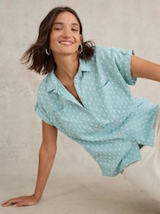 White Stuff Green Ellie Organic Cotton Shirt - Image 4 of 7