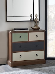 Pacific Multi Loft Pine Wood Sage Multicoloured Chest of Drawers - Image 1 of 6