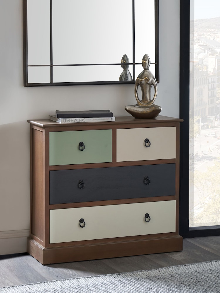 Pacific Multi Loft Pine Wood Sage Multicoloured Chest of Drawers - Image 1 of 6