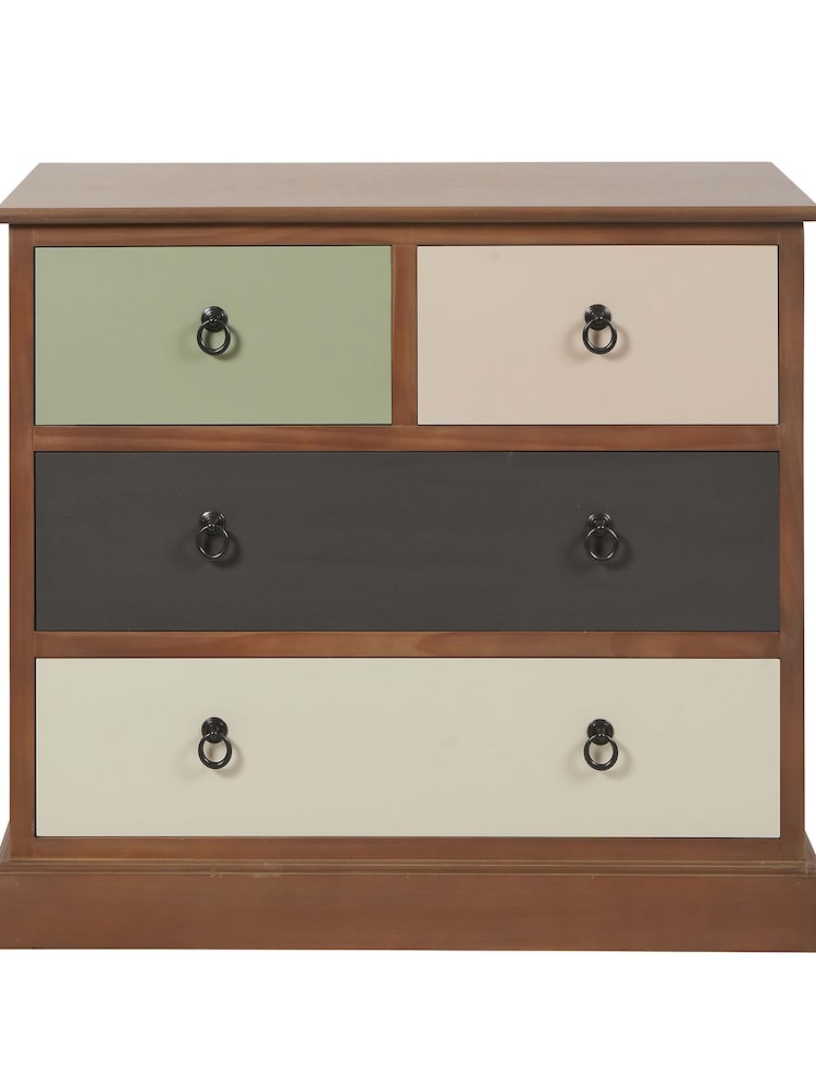 Pacific Multi Loft Pine Wood Sage Multicoloured Chest of Drawers - Image 2 of 6