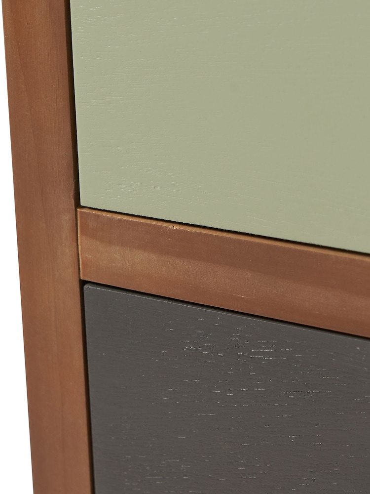 Pacific Multi Loft Pine Wood Sage Multicoloured Chest of Drawers - Image 6 of 6