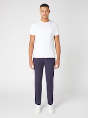 Remus Uomo Blue Slim Leg Tencel Stretch Chinos - Image 1 of 7