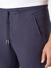Remus Uomo Blue Slim Leg Tencel Stretch Chinos - Image 4 of 7