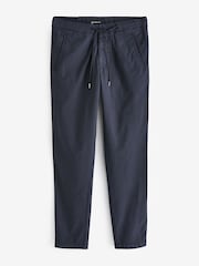 Remus Uomo Blue Slim Leg Tencel Stretch Chinos - Image 6 of 7