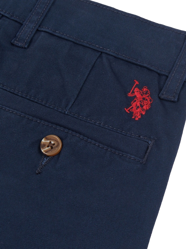 Blauw - U.S. Polo Assn. Classic Mens Chino Shorts - Image 8 of 8