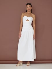 4th & Reckless White Lexie Bandeau Maxi Dress - Image 5 of 5