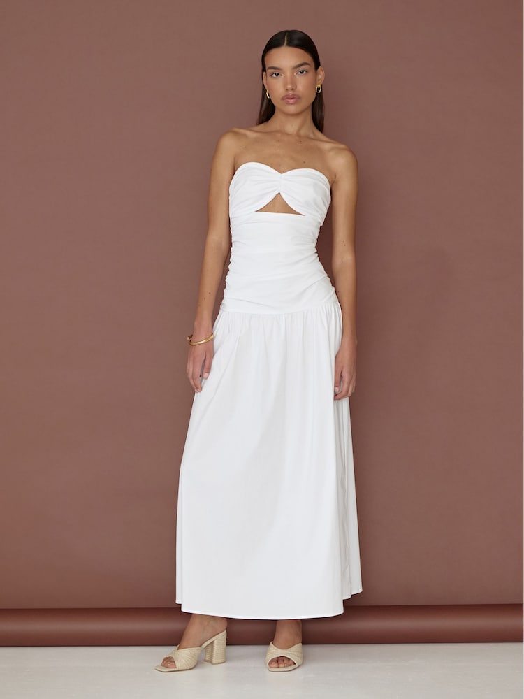 4th & Reckless White Lexie Bandeau Maxi Dress - Image 5 of 5