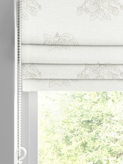 Sophie Allport Sage Green Vector Strawberry Made to Measure 100% Cotton Roman Blinds - Image 2 of 5