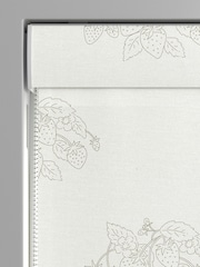 Sophie Allport Sage Green Vector Strawberry Made to Measure 100% Cotton Roman Blinds - Image 3 of 5