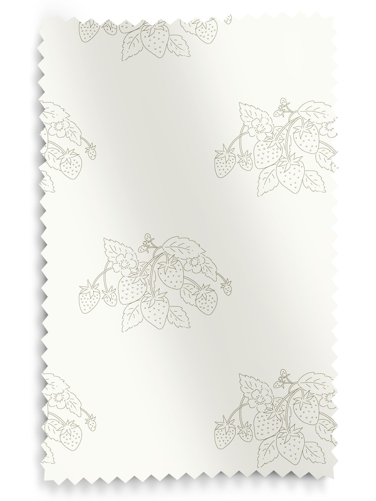 Sophie Allport Sage Green Vector Strawberry Made to Measure 100% Cotton Roman Blinds - Image 5 of 5