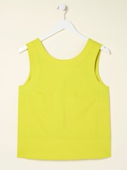 FatFace Aditi Green Linen Blend Top - Image 4 of 4