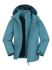 Mountain Warehouse Teal Kids Fell 3-In-1 Water Resistant Jacket - Image 1 of 7