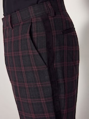 Black/Red Edit Metallic Check Trousers - Image 5 of 5