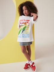 Ecru White Oversized Rolling Stones 100% Cotton T-Shirt (3-16yrs) - Image 2 of 6