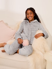 Lipsy Grey Soft Touch Cat All-In-One (3-16yrs) - Image 4 of 4