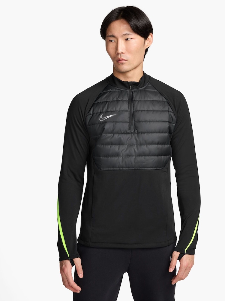 Nike Black Therma-FIT Academy Half Zip Training Top - Image 1 of 4