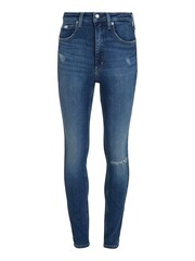 Calvin Klein Blue Mom Ripped Jeans - Image 1 of 5