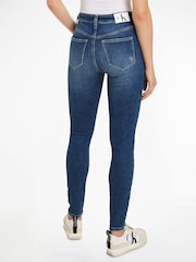 Calvin Klein Blue Mom Ripped Jeans - Image 3 of 5
