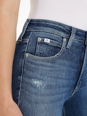 Calvin Klein Blue Mom Ripped Jeans - Image 4 of 5