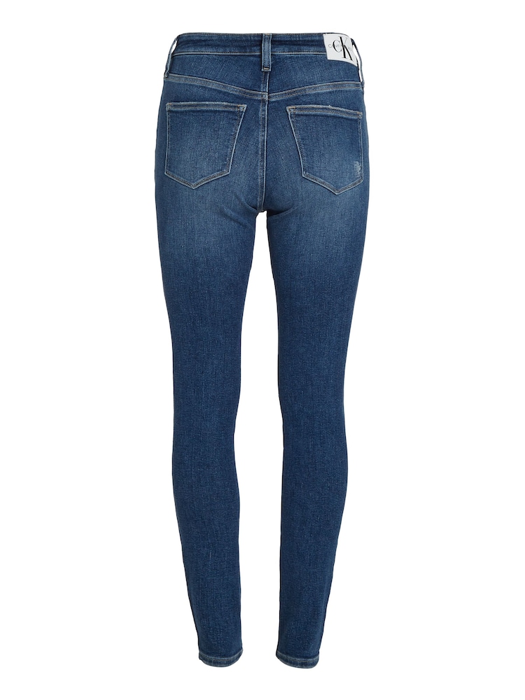 Calvin Klein Blue Mom Ripped Jeans - Image 5 of 5
