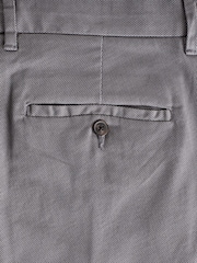 Navy/Charcoal Grey Slim Fit Stretch Printed Soft Touch Chino Trousers - Image 2 of 2